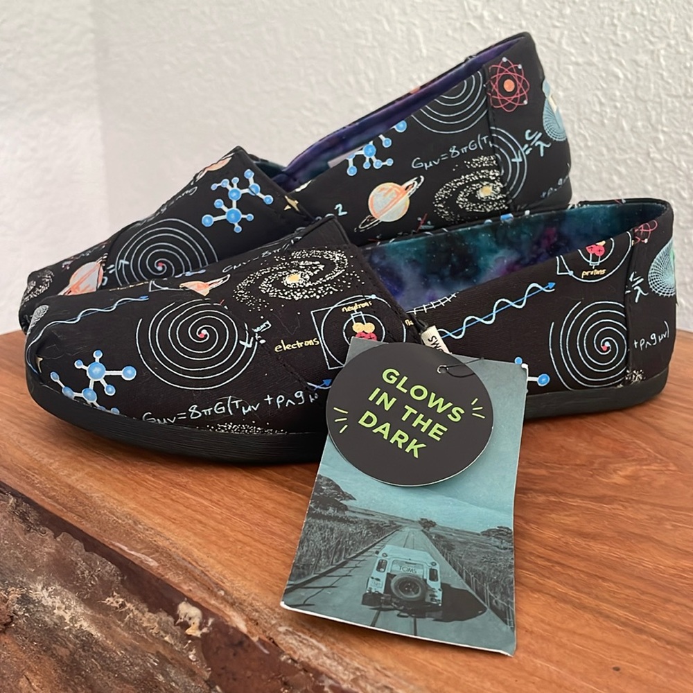 Black Glow In The Dark Cosmic Wonder Print Canvas TOMS